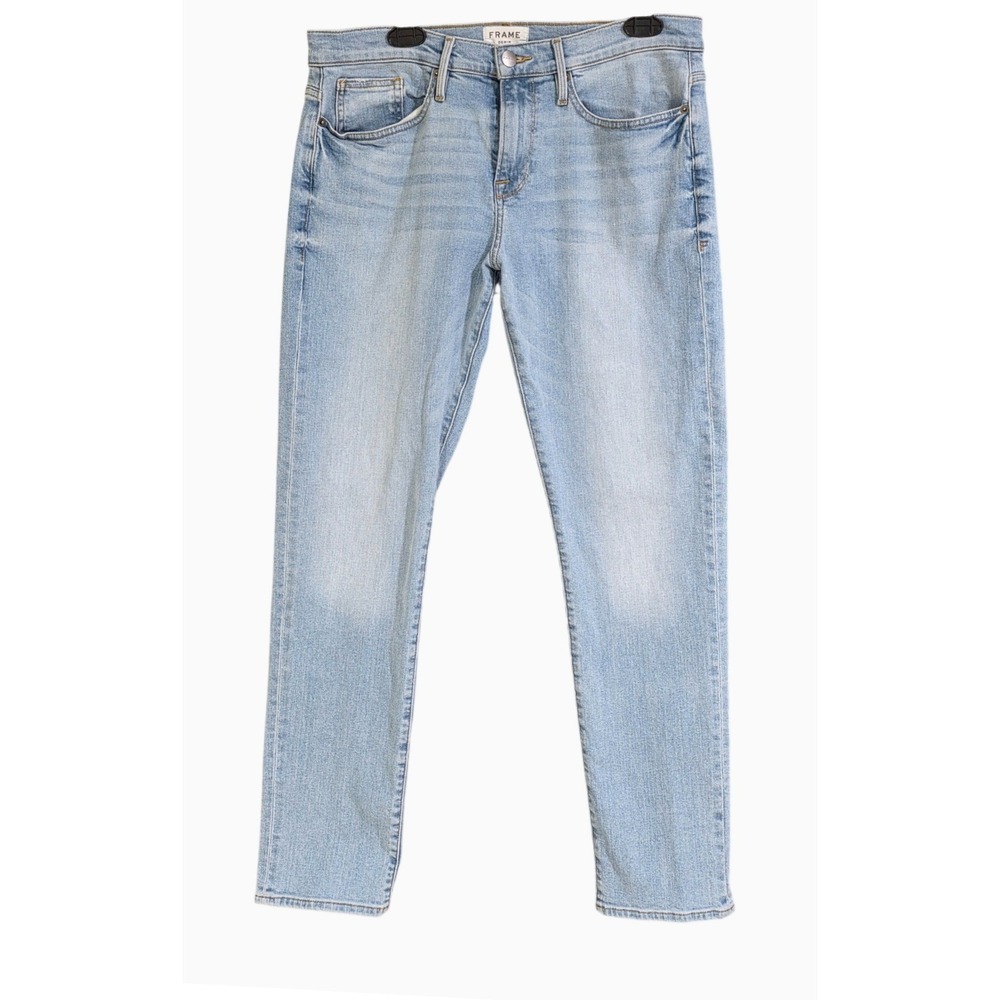 FRAME Denim L'Homme Slim Mens 33 Light Blue  Amour‎ Jeans